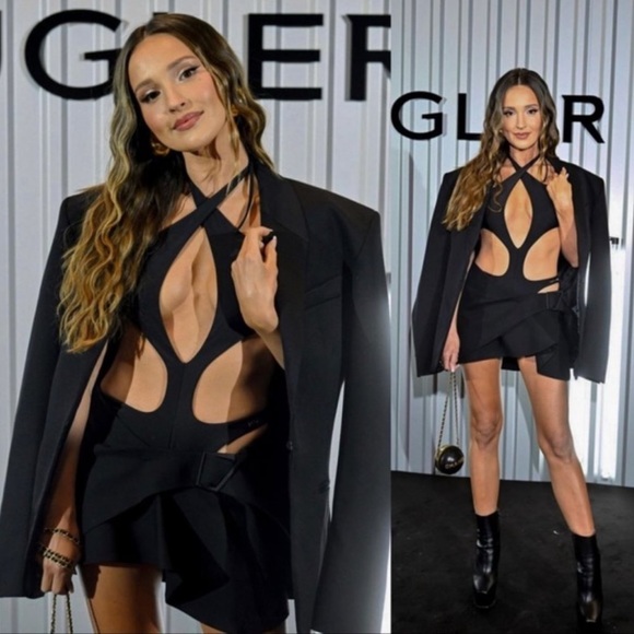 H&M x MUGLER Swimsuit/ Bodysuit Size 12